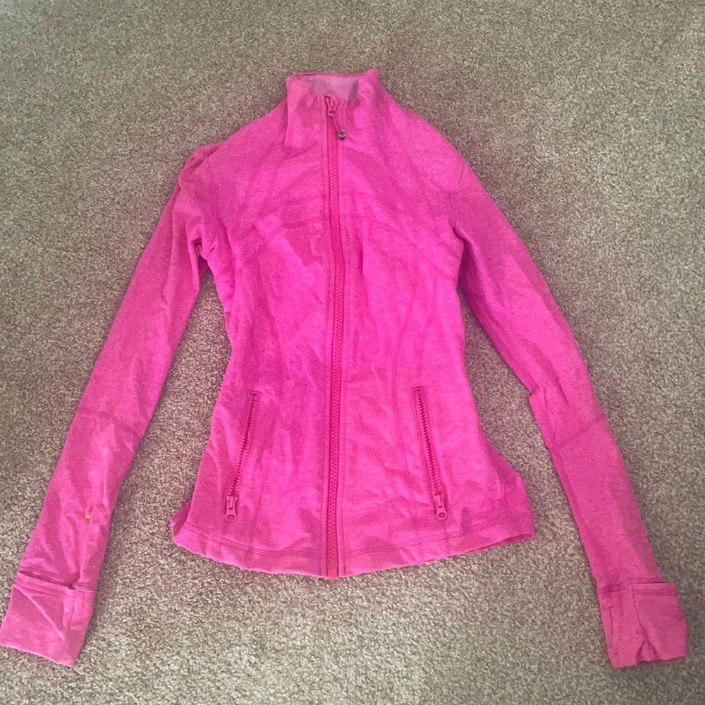 Lululemon (Size 1) Pink Define Zip Up Jacket - Great Condition